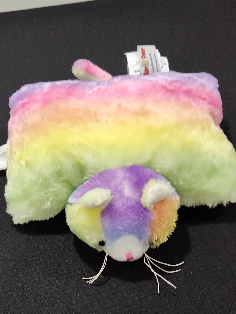 Pillow Pets Cosmic Rainbow Kitty Cat Plush Pastel Colorful Stuffed Animal Small
